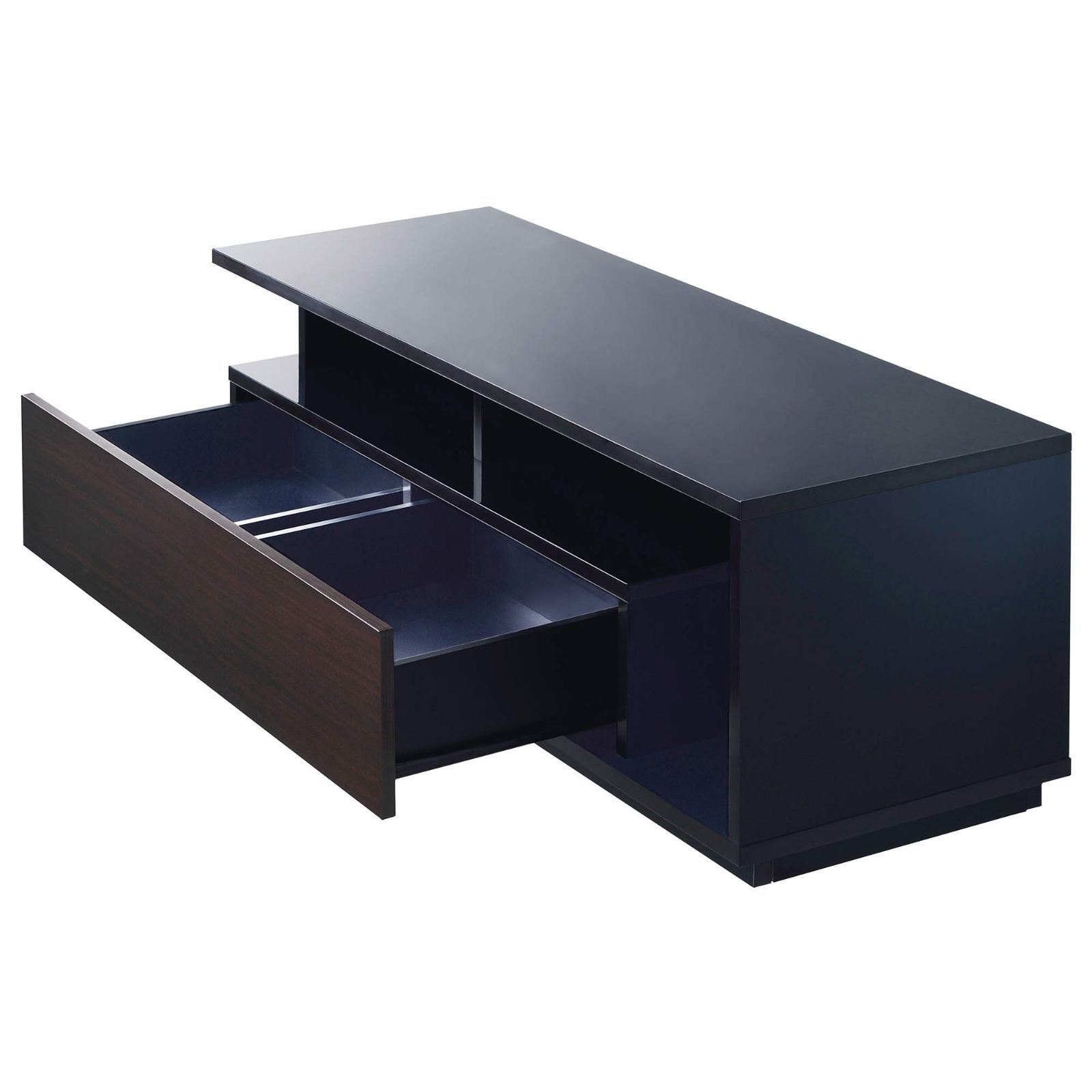 32 55型対応 アシンメトリーデザイン ツートン のテレビ台 ELシリーズ TV-EL125B ハヤミ ブラック