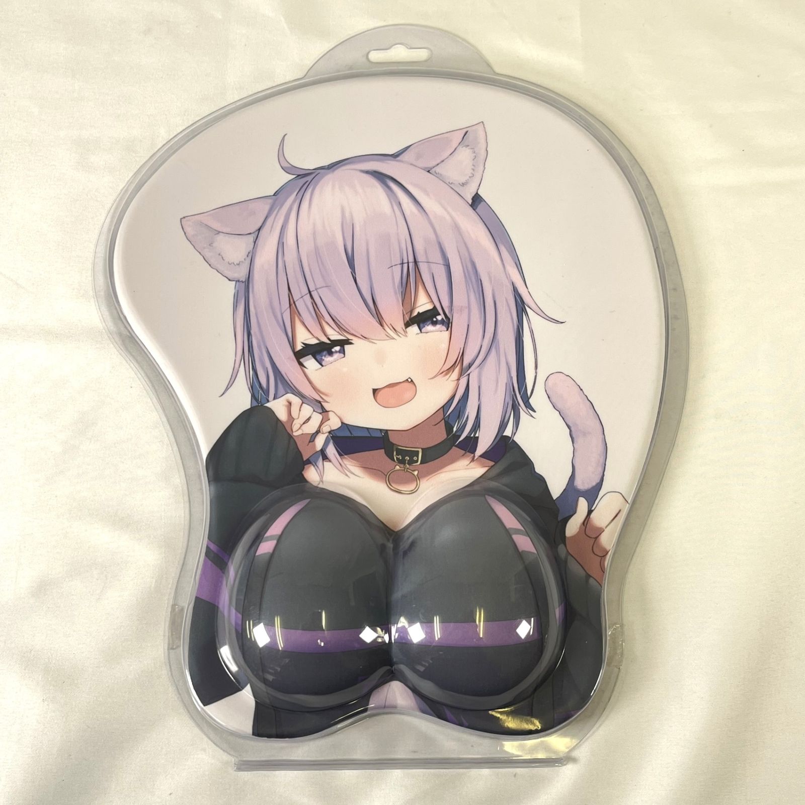 ハ*ネ様 猫又おかゆ　マウスパッド　60万人記念 猫又おかゆ 60万人記念 おっぱいマウスパッド 未使用 開封品 - メルカリ