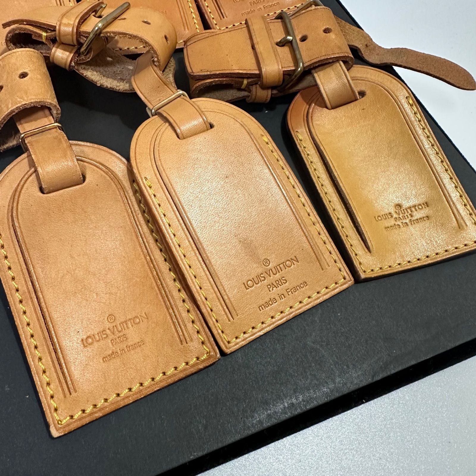 Louis ルイヴィトン ネームタグ ポワニエ 各10個セット レザー 302972