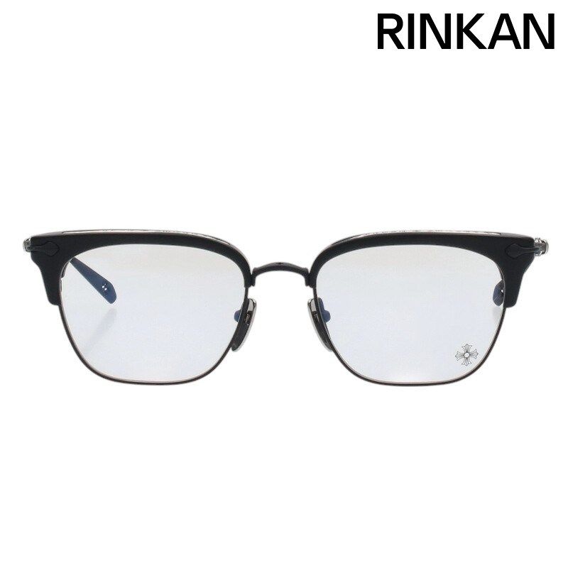 クロムハーツ　クロスボールハーフリムスクエアサング クロムハーツ SLUNTRADICTION クロスボールハーフリムスクエア