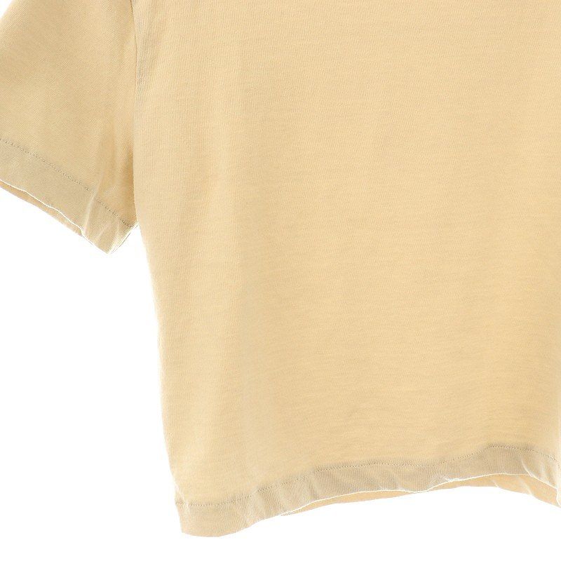 シシクイ SHISHIKUI クロップドクルーネック半袖Tシャツ カットソー F ベージュ /DF ■OS レディース シシクイ SHISHIKUI クロップドクルーネック半袖Tシャツ