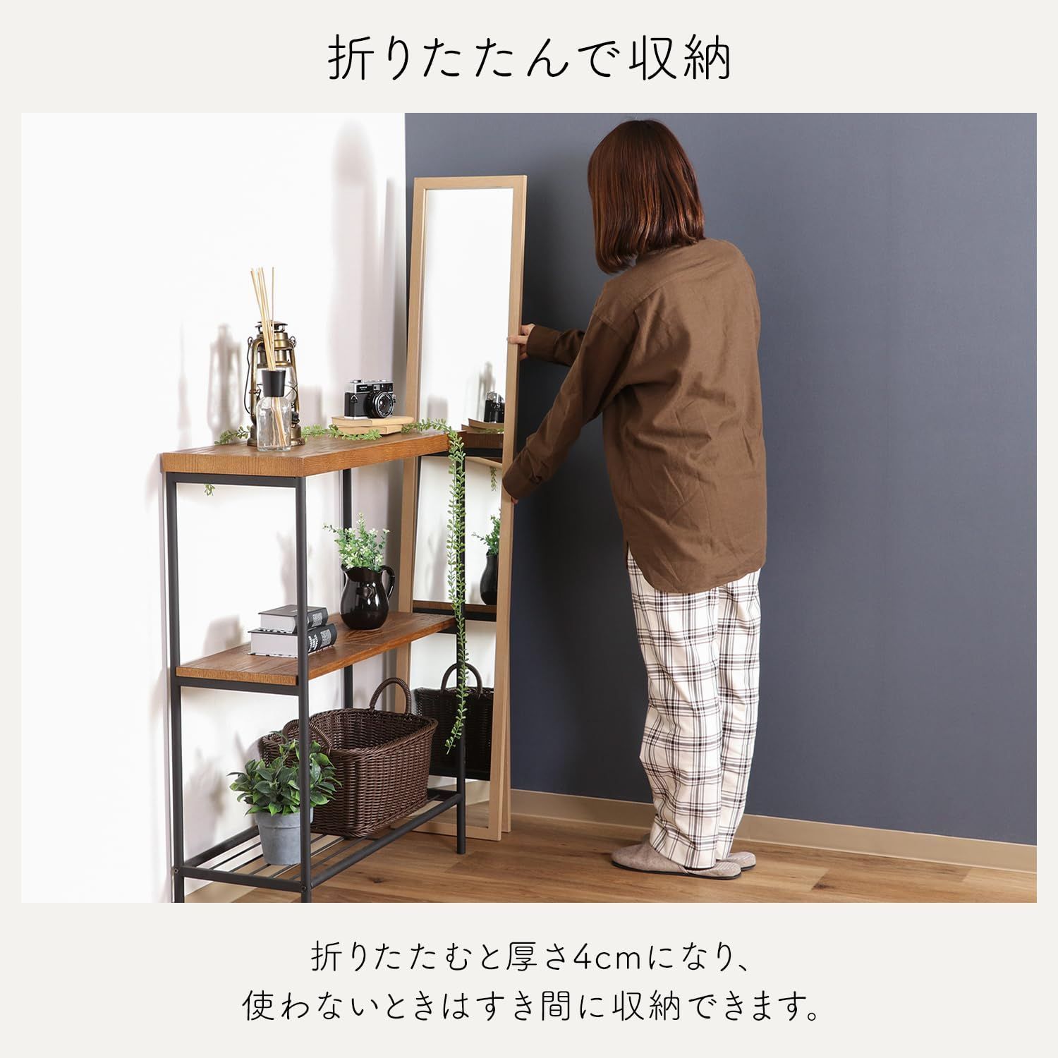 数量限定，定番 【新着商品】ルームミラー 飛散防止加工 木製