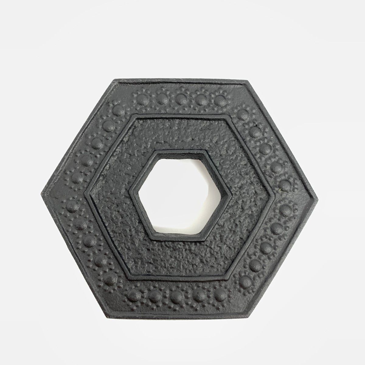 岩鋳 IWACHU 南部鉄器 釜敷 六角亀甲 小 黒 10点まとめ ブラック 240001162139