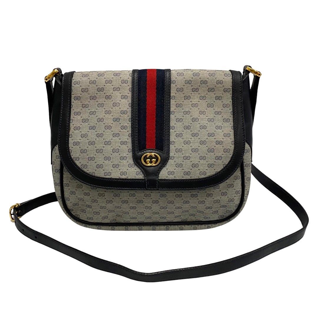 極 美品 GUCCI グッチ オールドグッチ ヴィンテージ シェリーライン