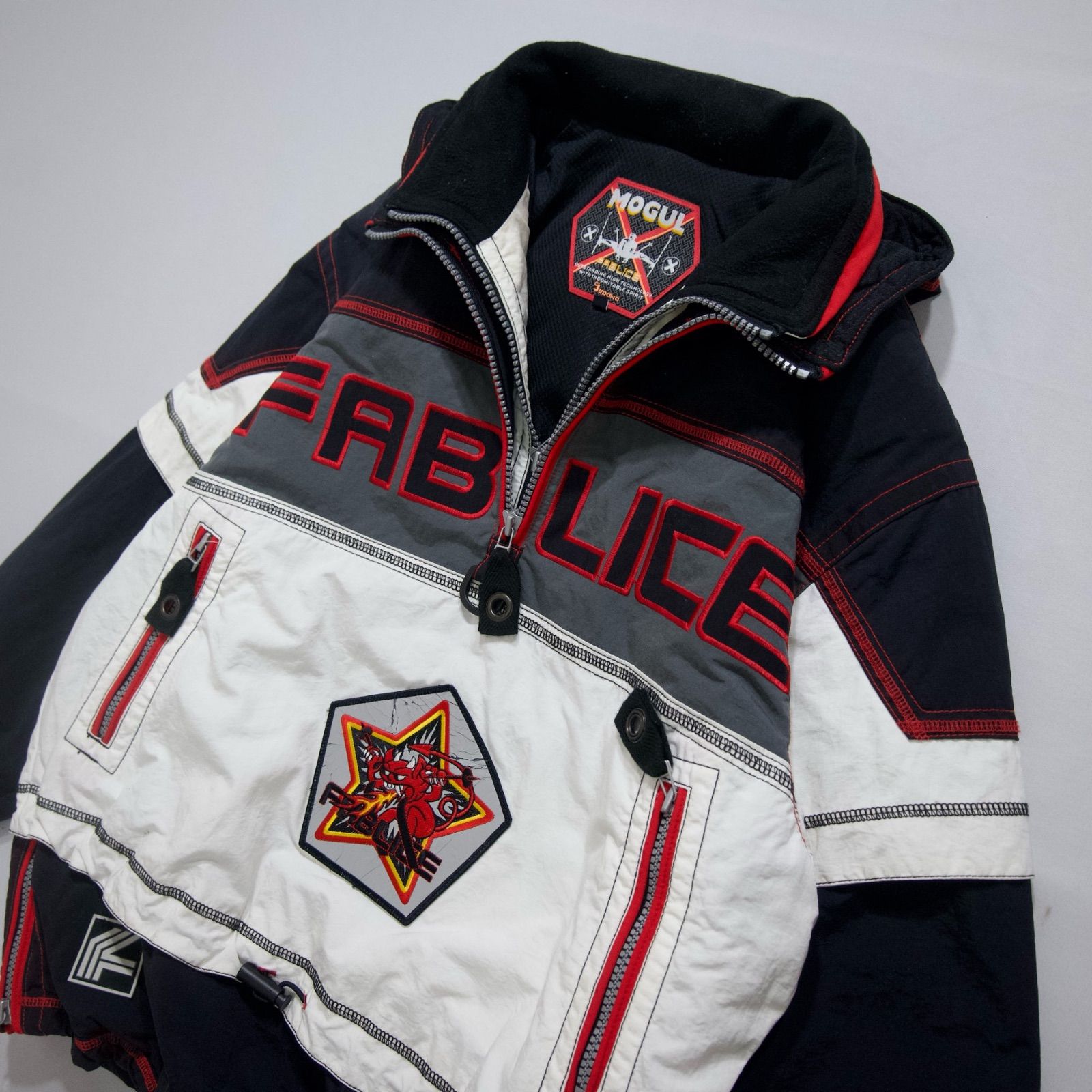 90年代 ファブリス ナイロン ハーフジップ アノラック 90s FABLICE Nylon HarlZip Anorak Puff Jacket 90年代