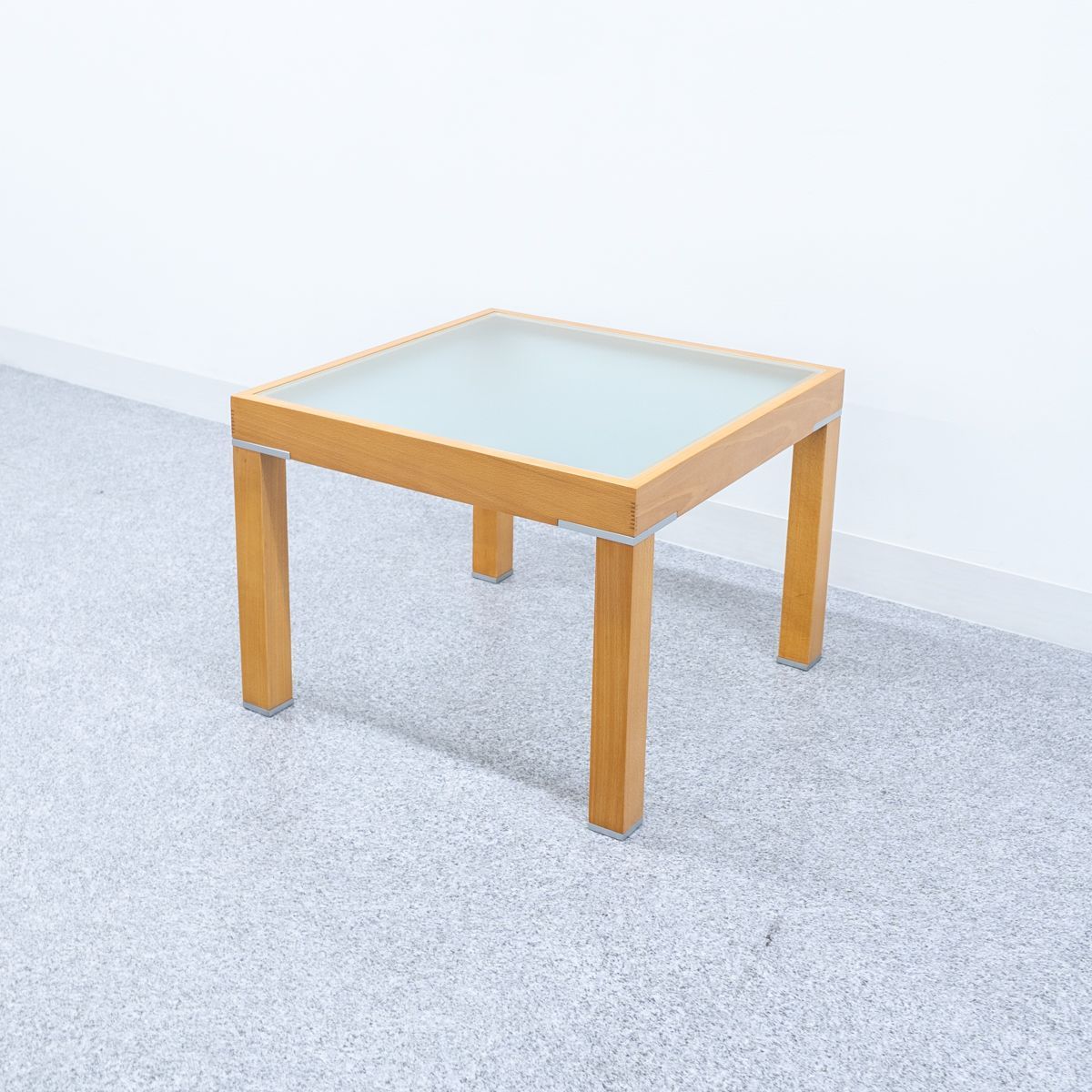 ミッドセンチュリーデザイン ガラス製 サイドテーブル コーヒー