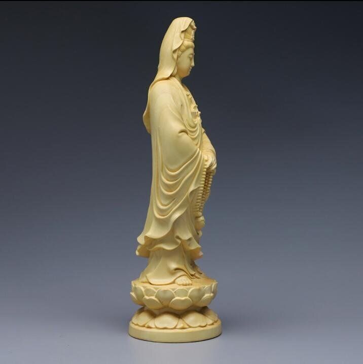 仏教美術 木彫仏像 精密細工 開運風水 観音菩薩像 ッゲ 彫刻工芸