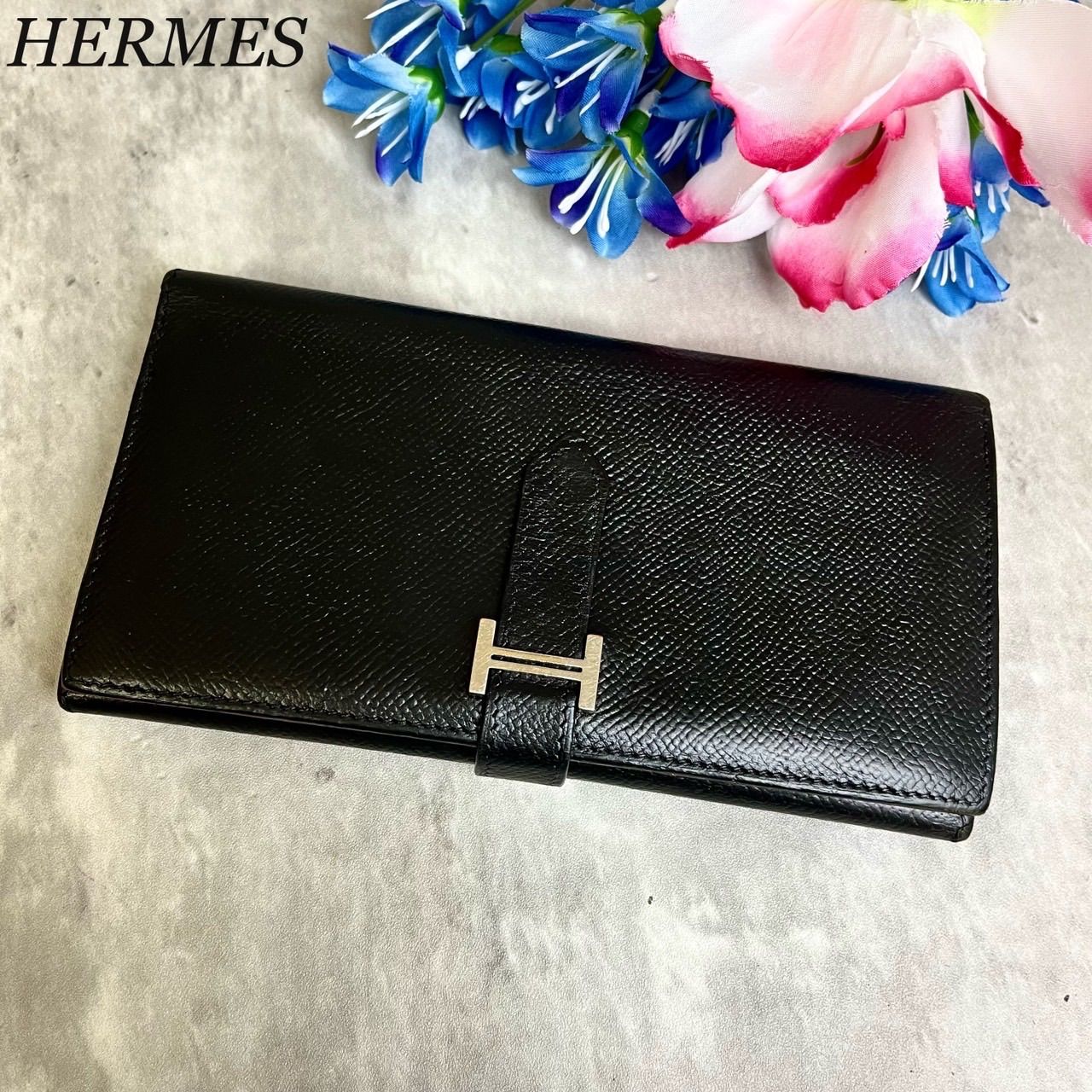 ✨希少品✨ HERMES エルメス 長財布 二つ折り ロングウォレット べ 