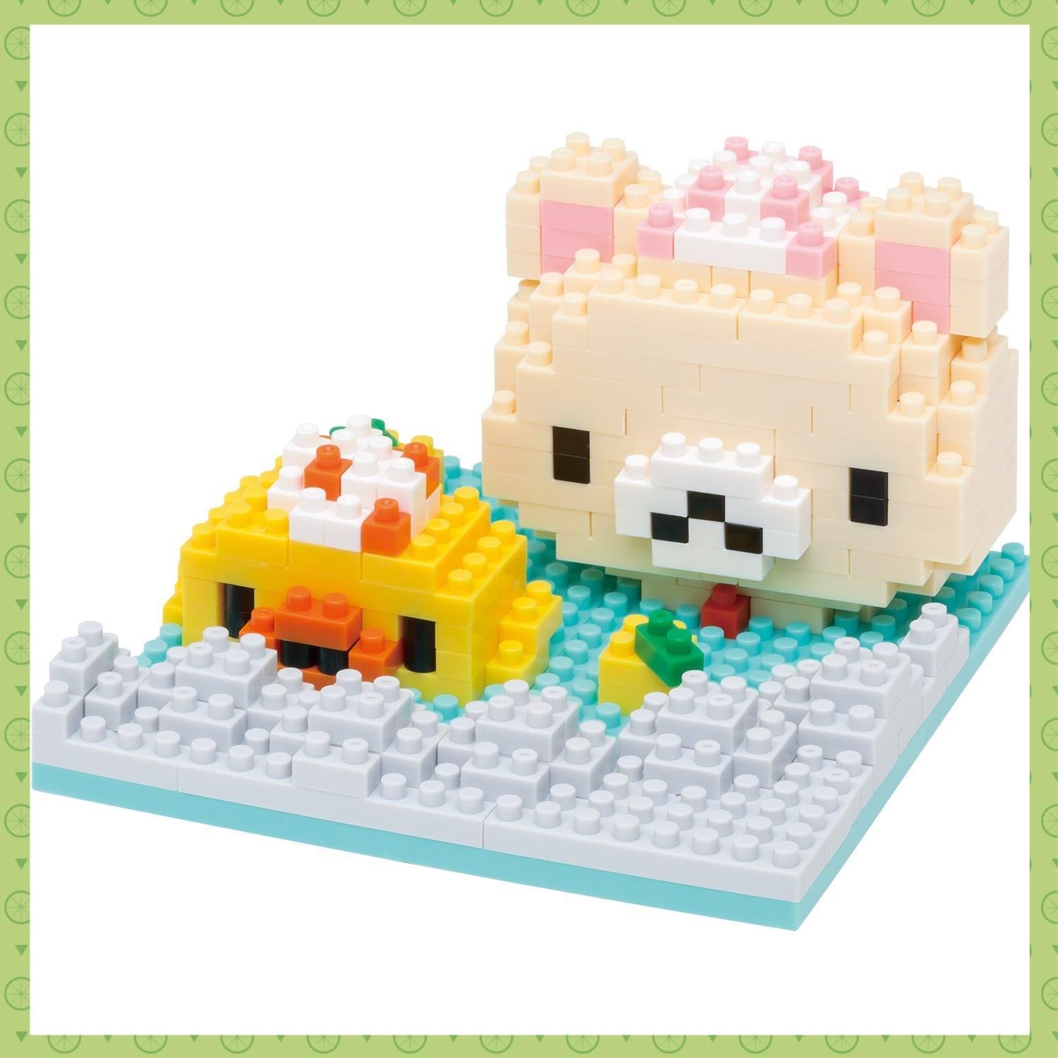 【新着商品】リラックマ温泉 サンエックス コリラックマu0026キイロイトリ ナノブロック NBH_083