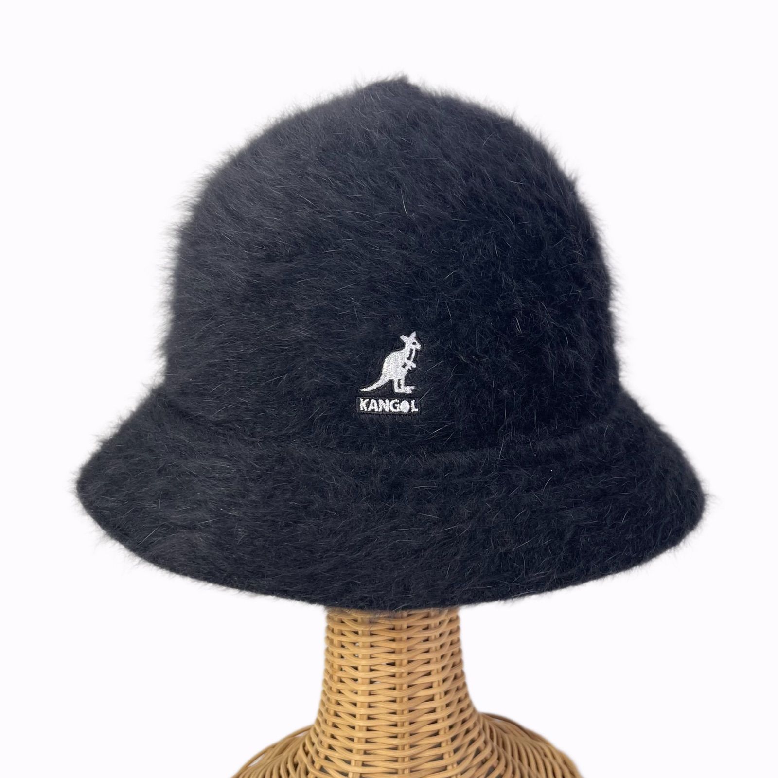 KANGOL　ベル型　ファーハット　アンゴラ　White　Lサイズ