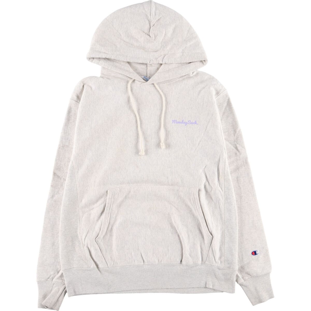古着 チャンピオン Champion REVERSE WEAVE リバースウィーブ バックプリント スウェットプルオーバーパーカー メンズM/eaa371744