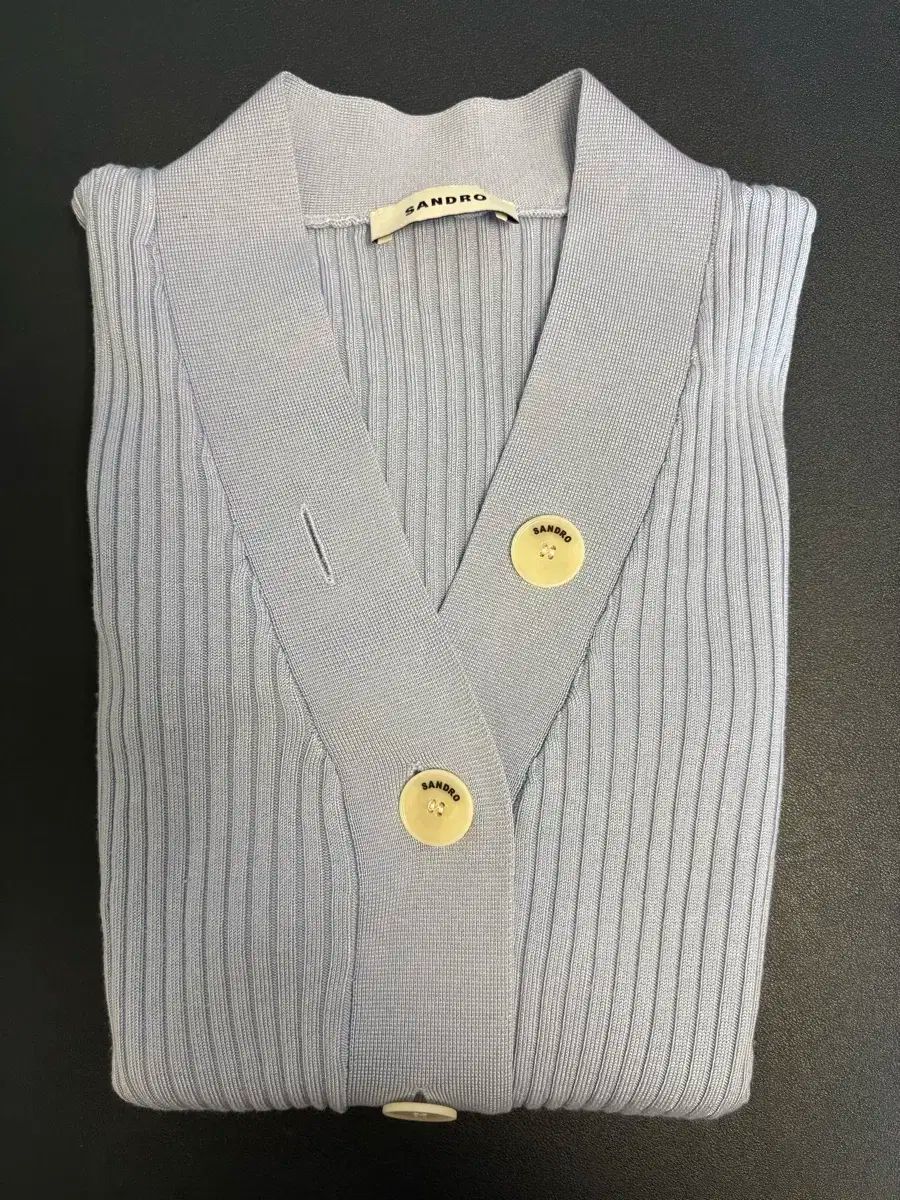 SANDRO サンドロ カーディガン ブルー サイズ3