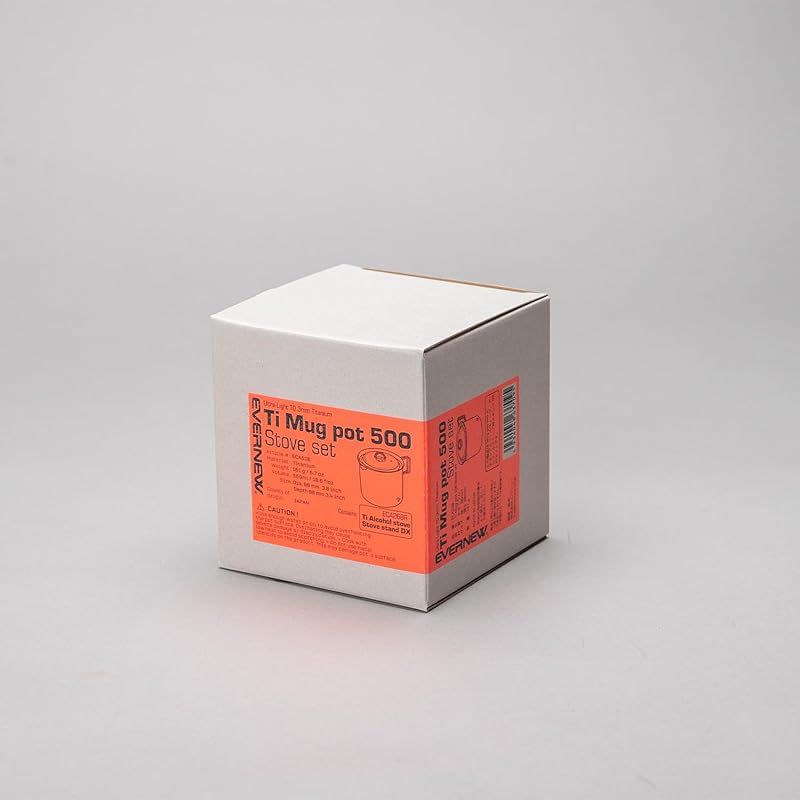 エバニュー(EVERNEW) Ti Mug pot 500 Stove set ECA538 チタン 0