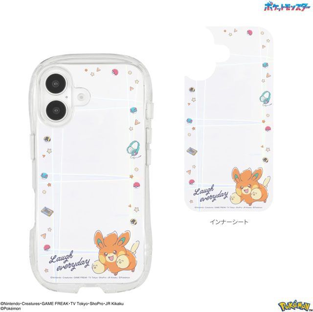 iPhone16 ケース カバー ポケモン ポケットモンスター クリスタルクリアケース POKE-941 【メール便発送商品】 pz-gr015