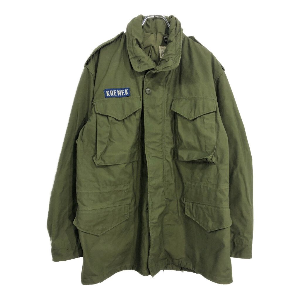 60年代 米軍実物 U.S.ARMY M-65 フィールドジャケット 2nd ヴィンテージ ミリタリー オリーブ メンズ MEDIUM REGULAR 古着 U7617