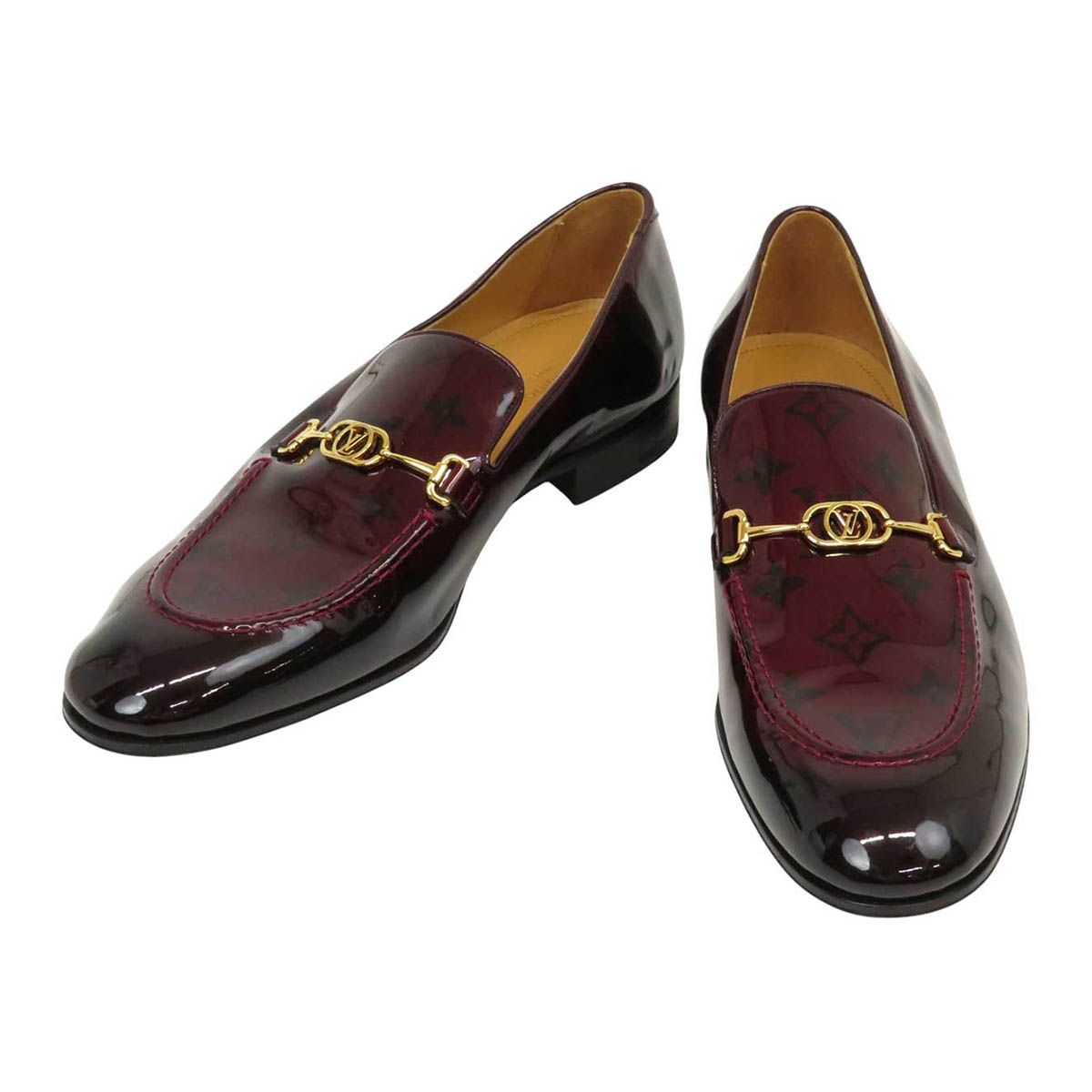 ルイヴィトン クラブ ライン ローファー モノグラム メンズ ボルドー LOUIS VUITTON アパレル 小物