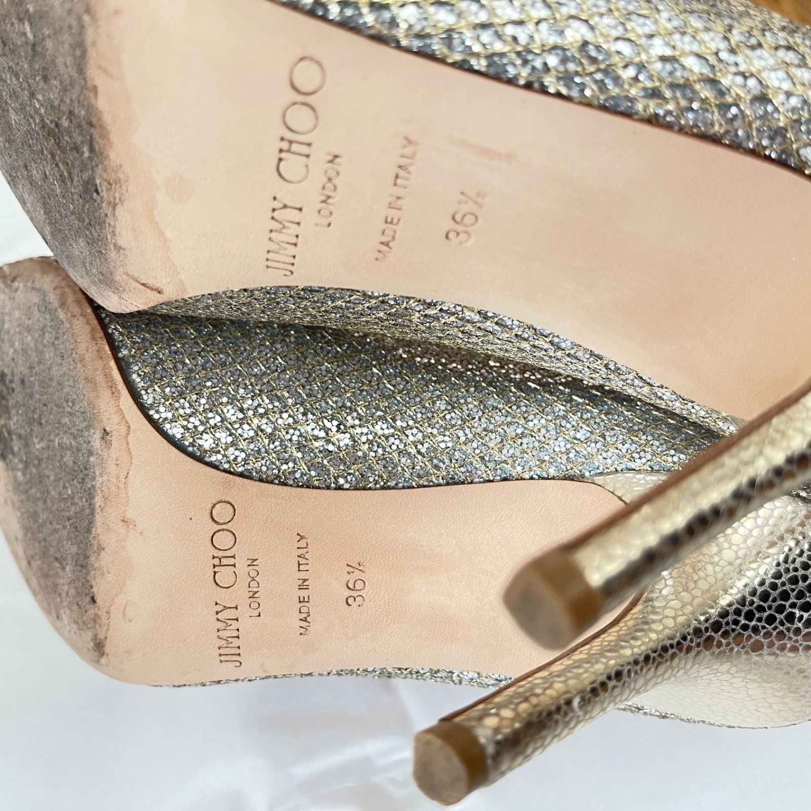 JIMMY CHOO ジミーチュウ グリッターヒール 36ハーフ 【公式通販】