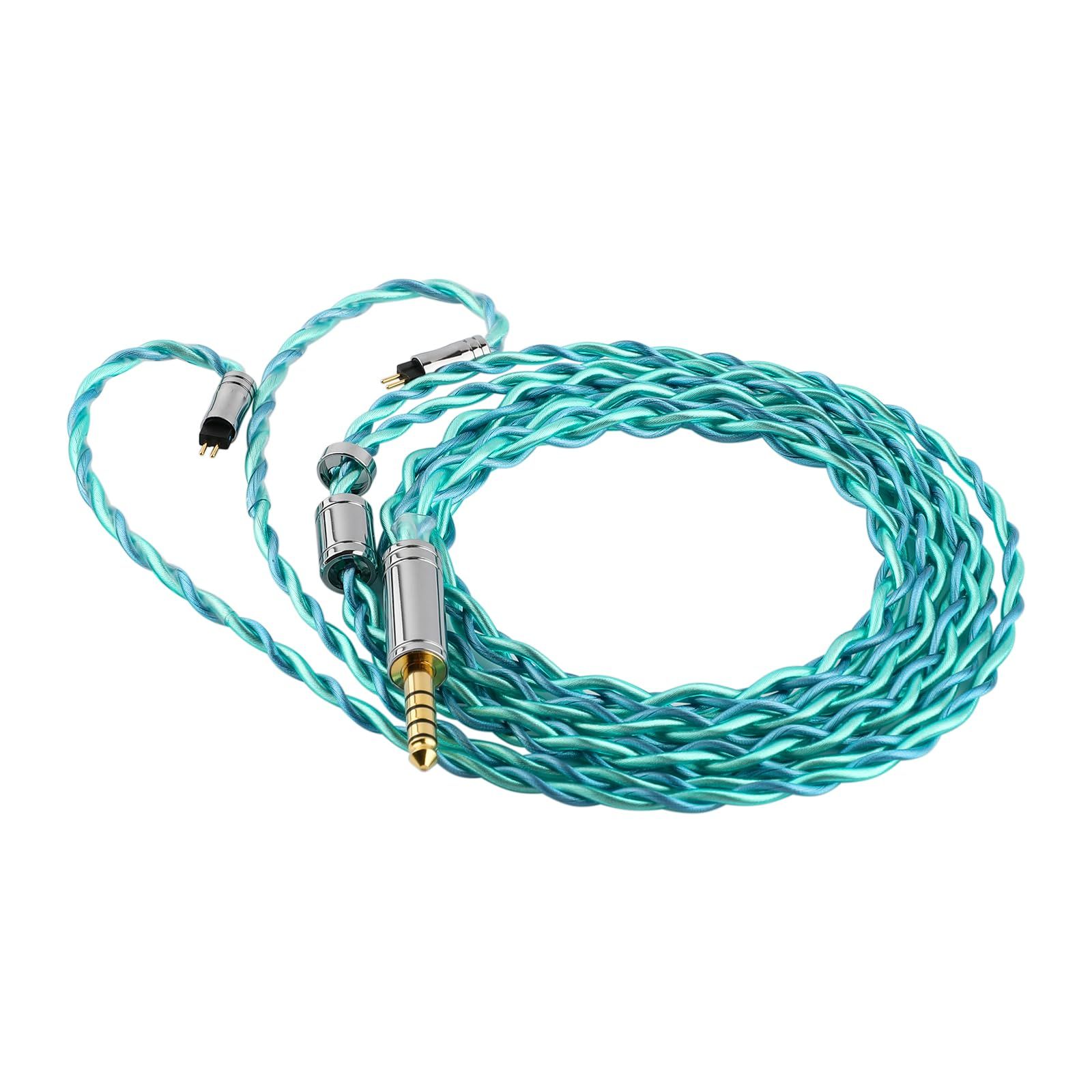 Linsoul TRIPOWION Auroraイヤホンアップグレードケーブル 3.5MM|4.4MMの非磁性ステンレス鋼とアルミ合金の筒状の外殻 三つの周波数帯域が均衡した素晴らしい体験 中高音が非常に甘美で耳に残り 有効的にイヤホンの音質表現を向上さ