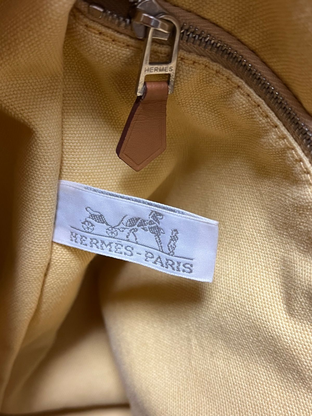 HERMES エルメスタムール　カゴバッグ　サクソー　GM