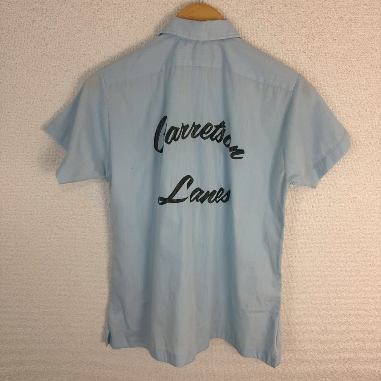 70s Hilton ヒルトン USA製 半袖シャツ ボーリングシャツ バック