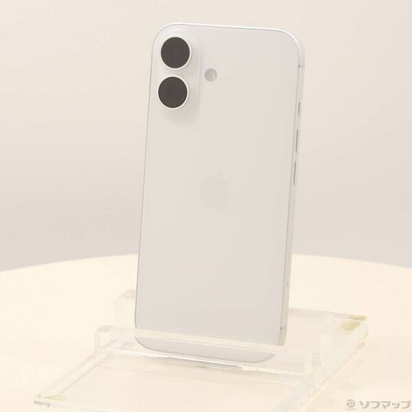 【iPhone16 Plus】256GB ホワイトSIMフリー　美品中古 中古品〕 iPhone16 256GB ホワイト MYDX3J／A SIMフリー【349