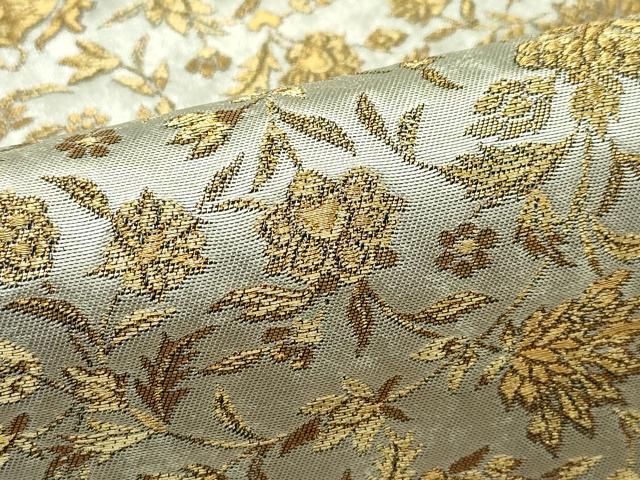 成功した 平和屋着物 上 西陣の名門 加納幸謹製 六通柄袋帯 唐織 草花文 金糸 引箔 CZAA3898s5 最大70％Off！