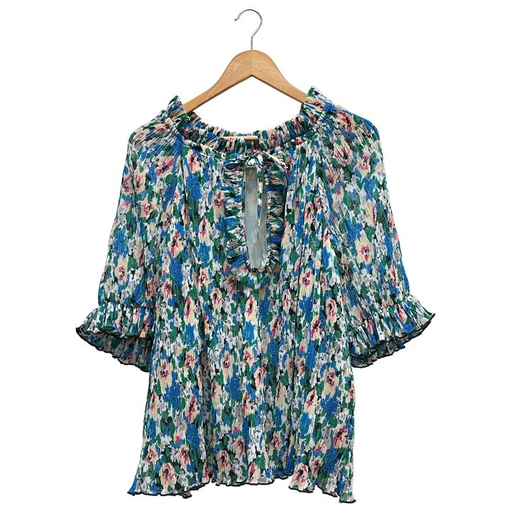 GANNI ガニー EUH-12000-A フラワーブラウス レディース マルチカラー