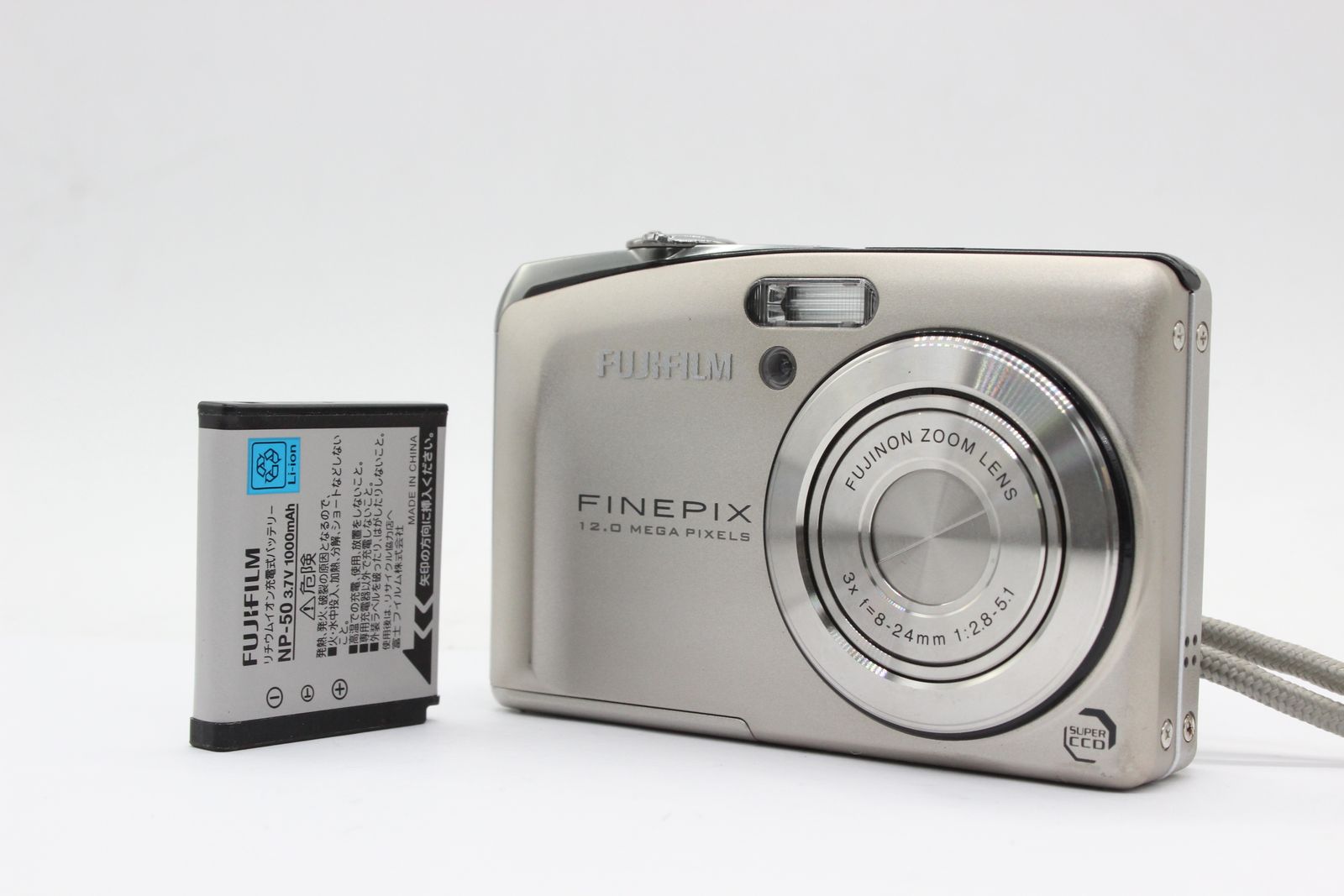 返品保証】 フジフィルム Fujifilm Finepix F50fd 3x バッテリー付き