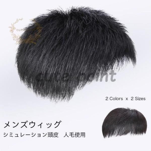 かつら メンズ ウィッグ 自然 セルフ増毛 人毛 部分ウィッグ 男性 薄毛対策 カツラ ショート エクステ 在庫一掃lyc587人気急上昇