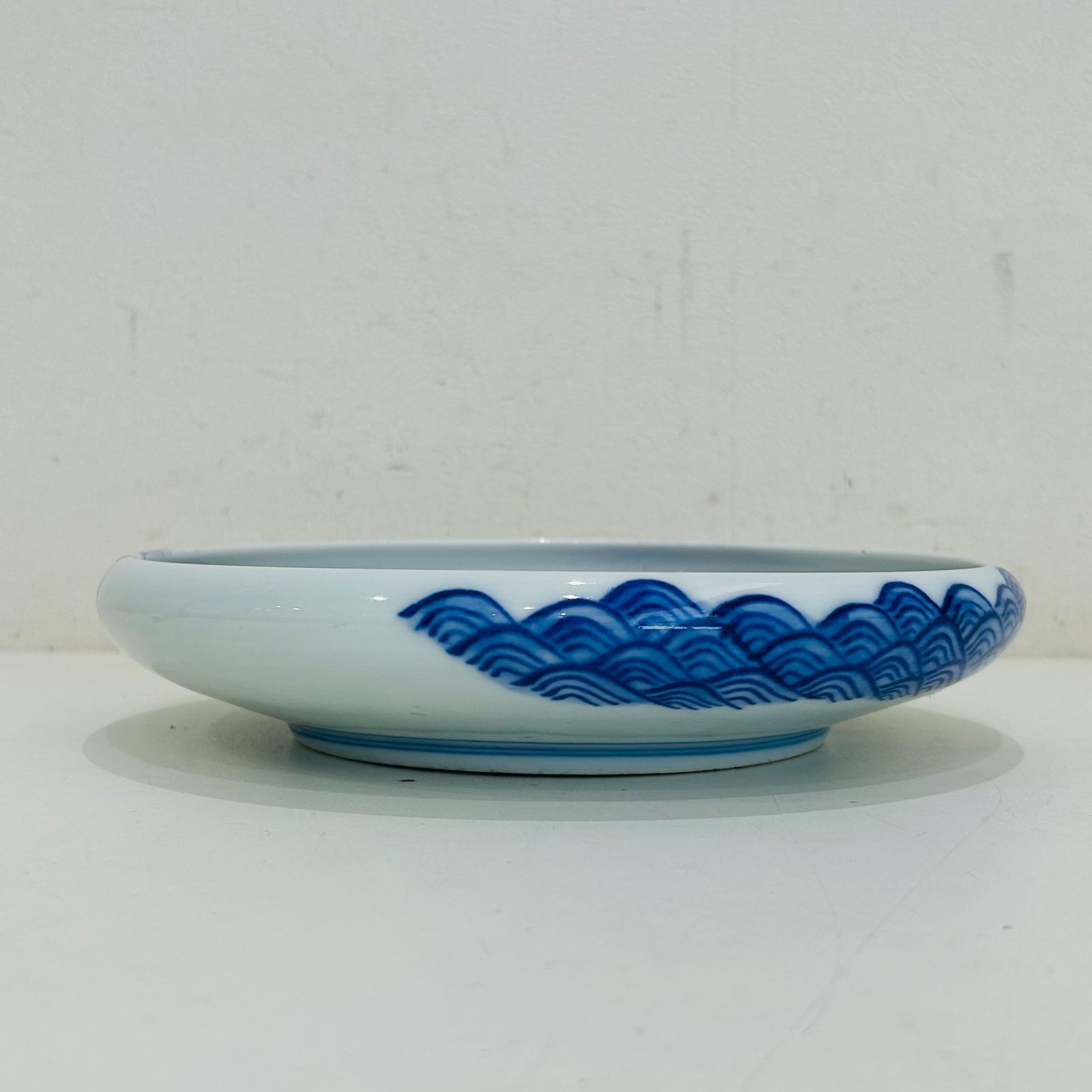 D073 古伊万里 有田焼 深皿 直径約22㎝ 龍 鳳凰図 和食器 骨董