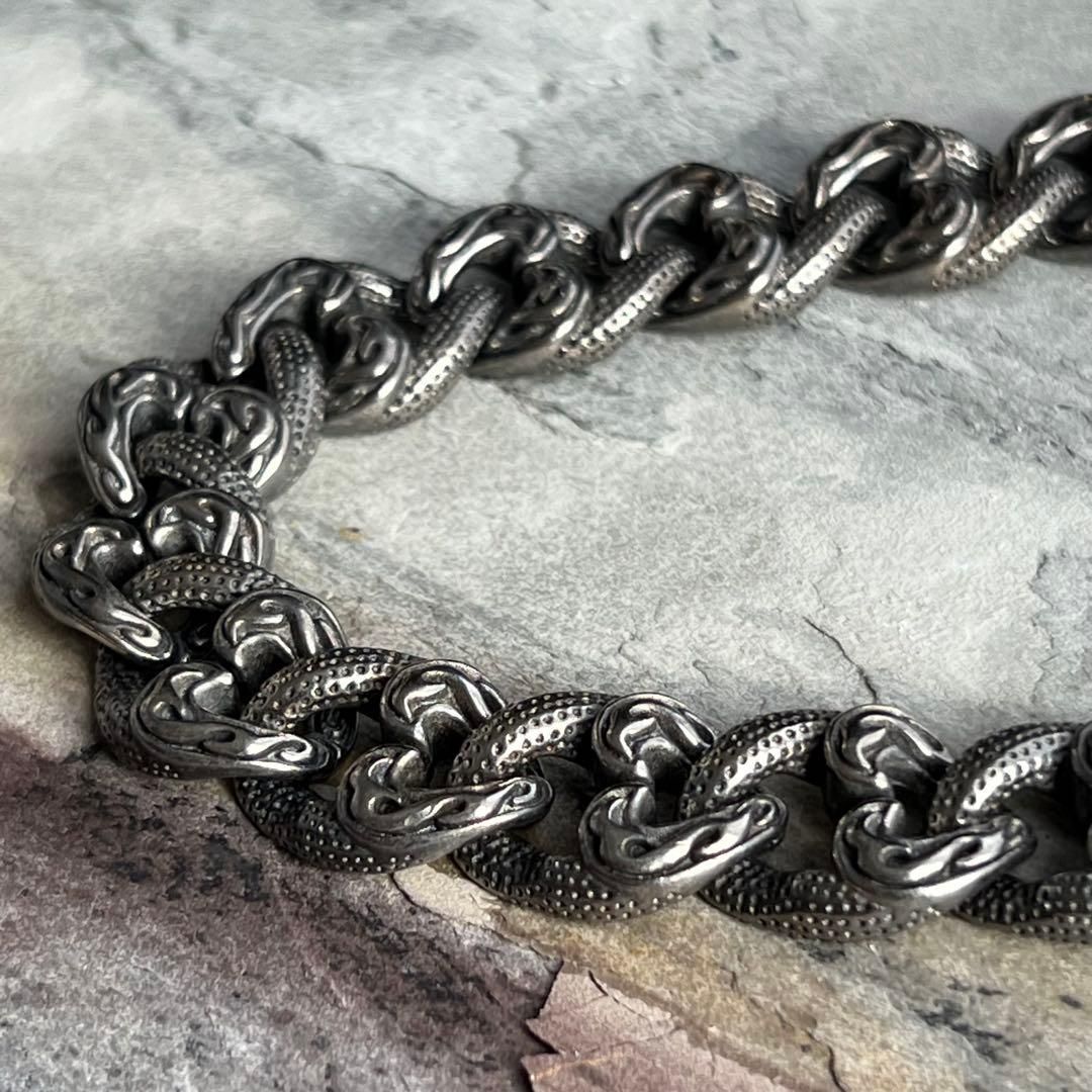 ヴィンテージトライバル チェーン シルバー ブレスレット VINTAGE