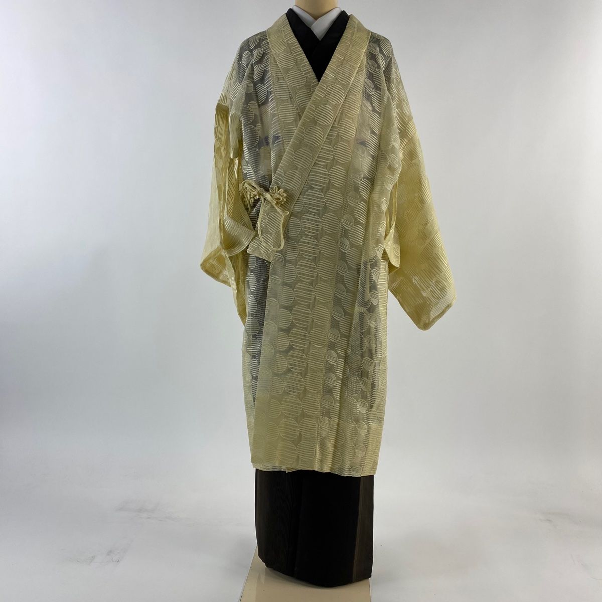 道中着 身丈110.5cm 裄丈69cm 正絹 美品 逸品 【中古】 