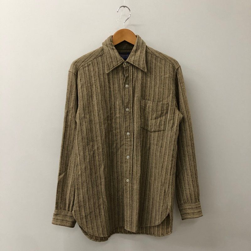品 PENDLETON ペンドルトン 70’s L|S STRIPE WOOL SHIRT VINTAGE 70年代 ロングスリーブ ストライプ ウールシャツ 長袖 トップス 片ポケット ヴィンテージ 145-250924-yo-07-tei