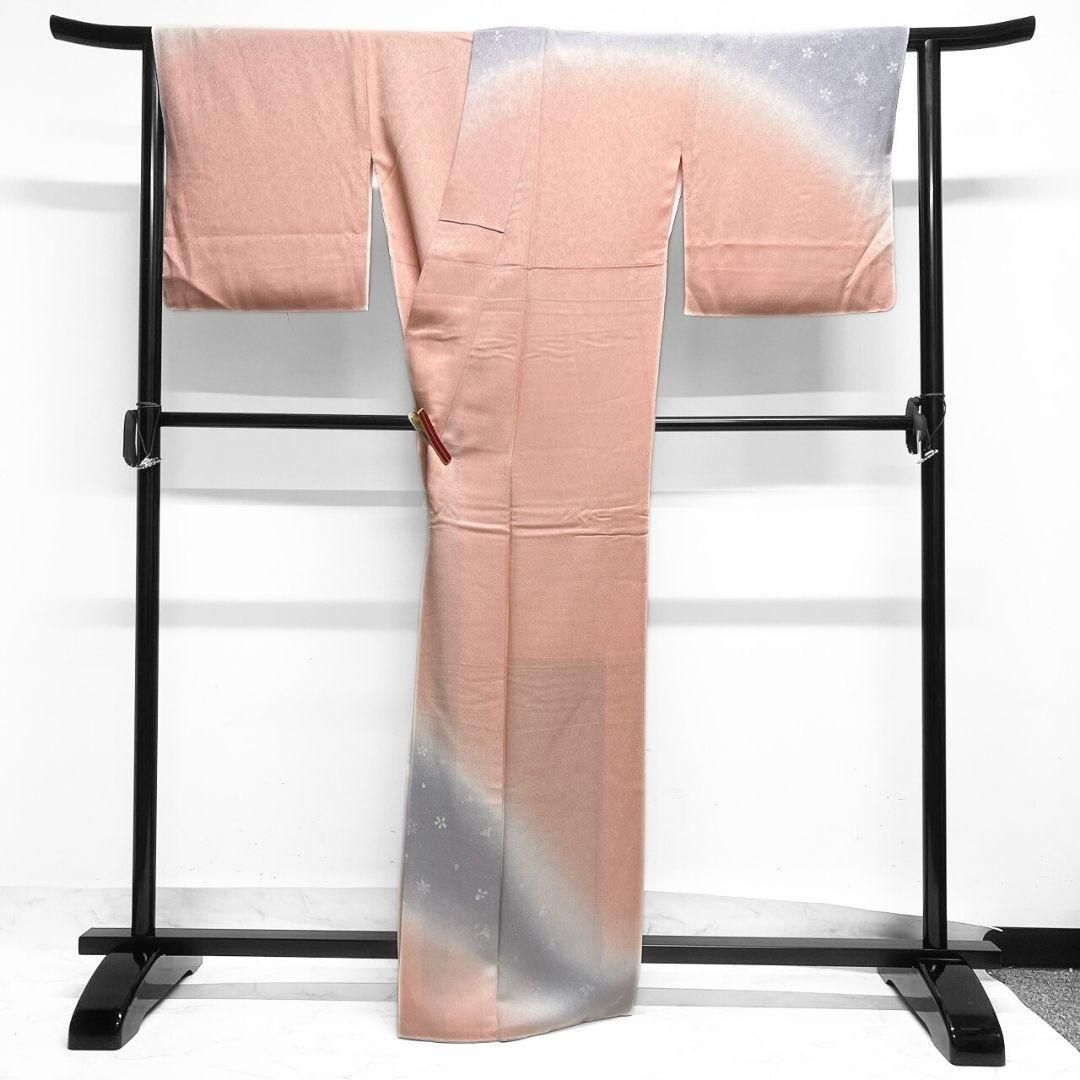 吹き寄せ模様 雪の結晶 銀杏 花びら 付け下げ 着物 021a p - メルカリ 