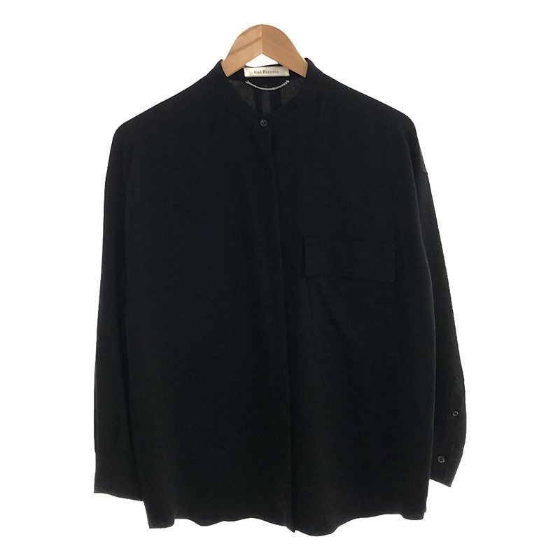 MUSE de Deuxieme Classe / ミューズドゥーズィーエムクラス | 2020AW | Col Pierrot ジョーゼット2way ブラウス | ブラック | レディース MUSE de Deuxieme Classe / ミューズドゥーズィーエムクラス