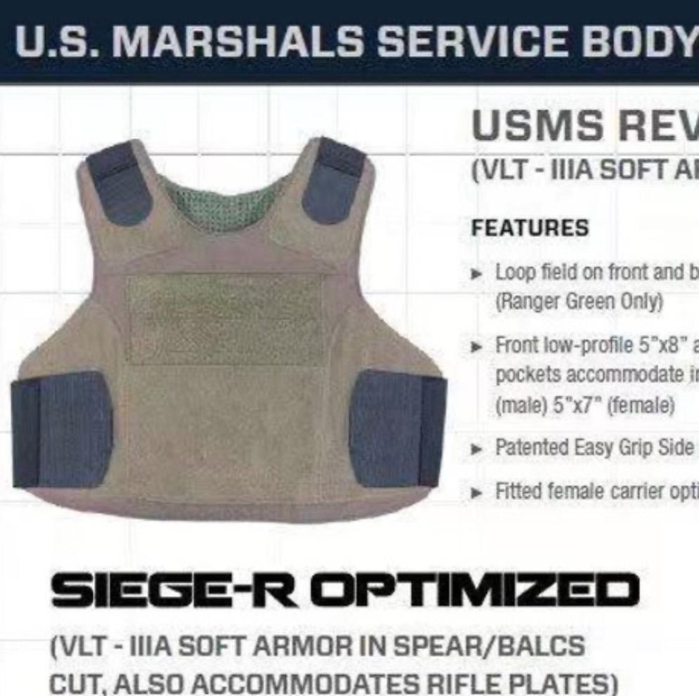 U.S.MARSHALS BODY ARMOR USマーシャル ボディーアーマー - メルカリ