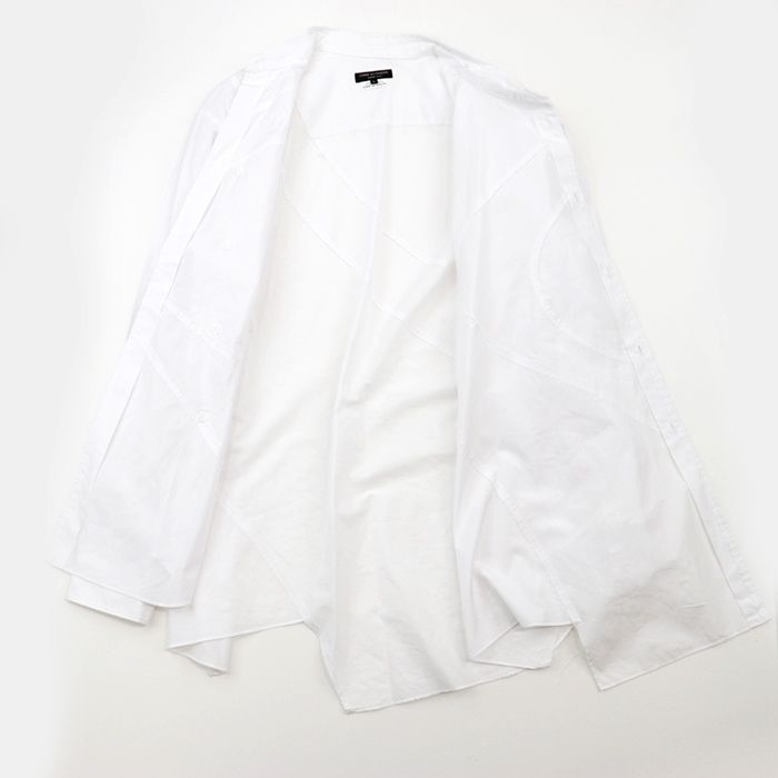 【美品】コムデギャルソンオムプリュス 2018年製 ロングスリーブシャツ 長袖シャツ メンズ サイズ L ホワイト COMME des GARCONS  HOMME PLUS