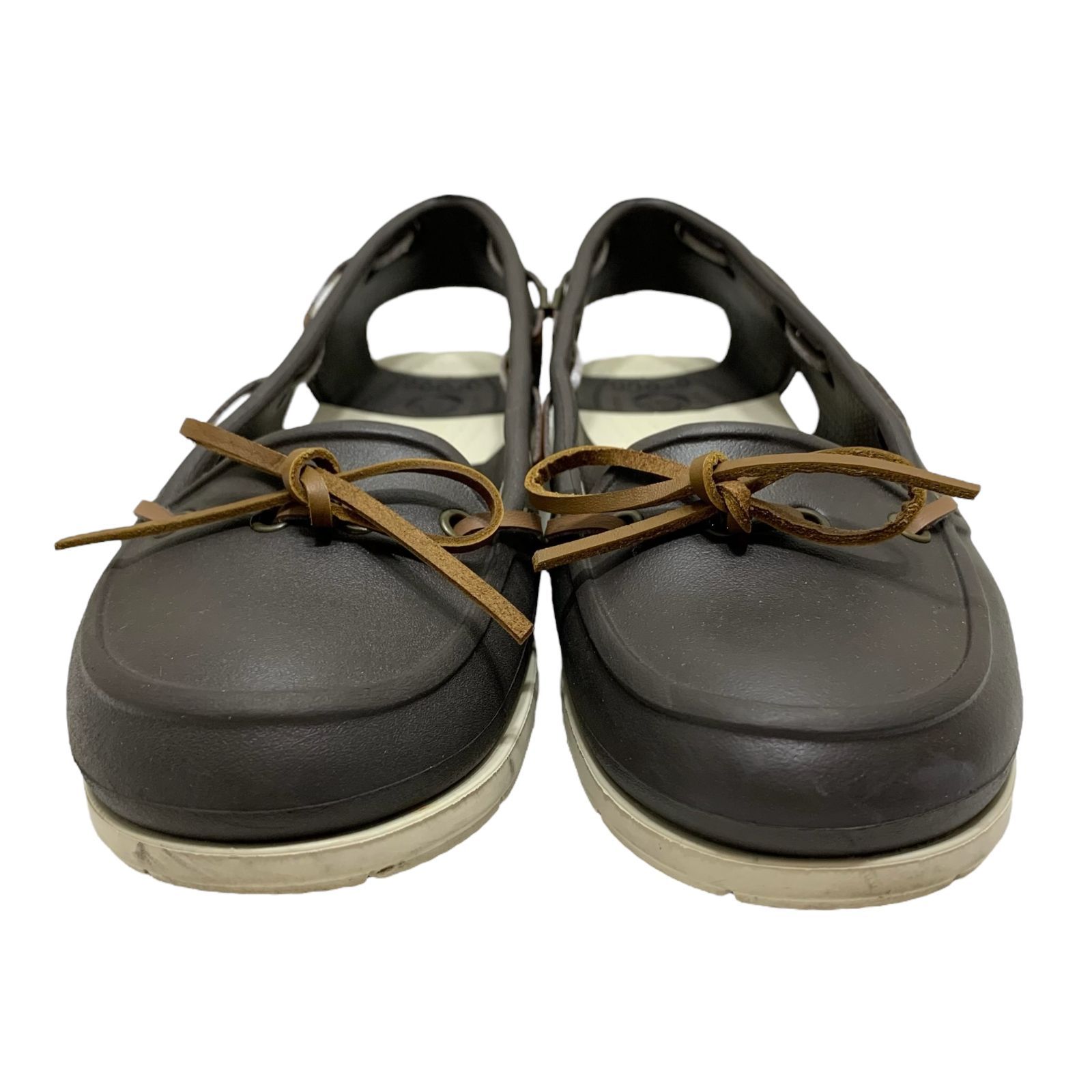 美品】クロックス (23) ドライビングシューズ フラット サンダル