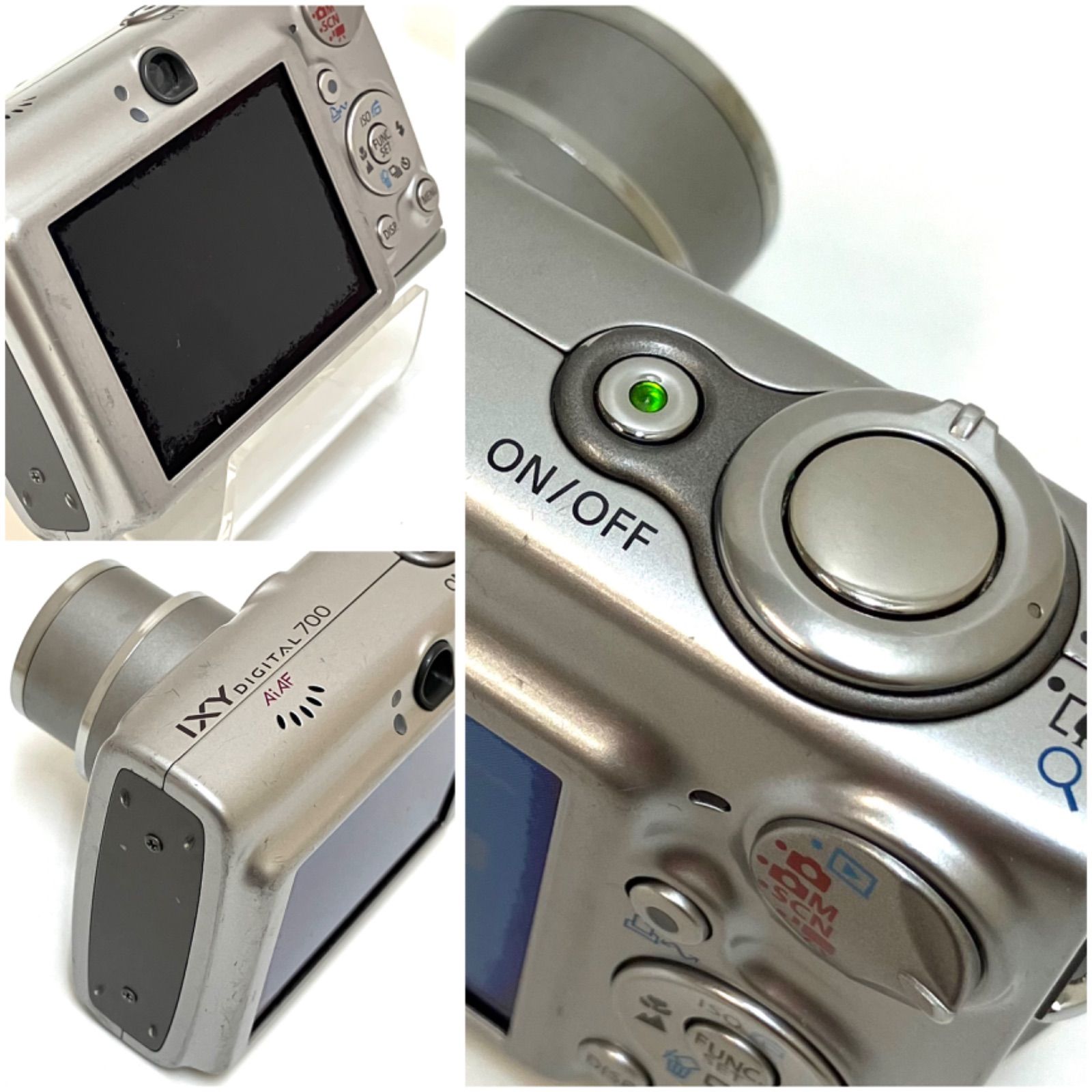 (g)CanonIXY DIGITAL 700 デジカメ PC1169 現状品 ☆キヤノン Canon IXY 700 DIGITAL PC1169 シルバー コンパクト