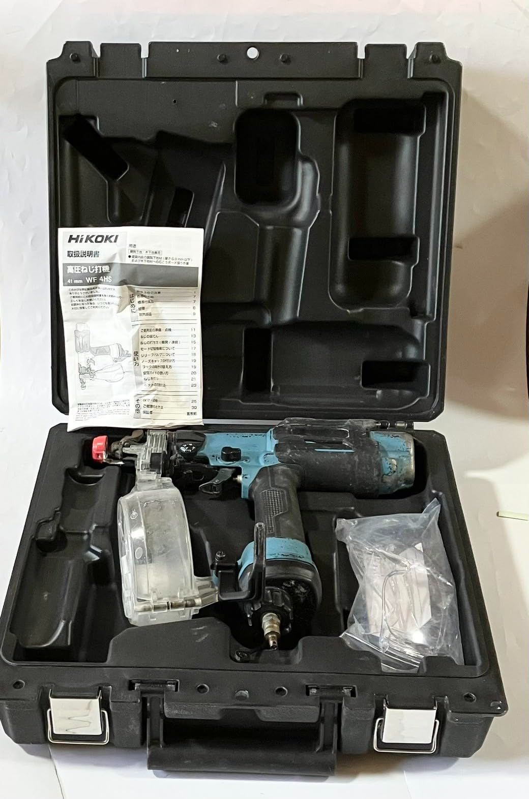 1934 ☆中古品☆HiKOKI ハイコーキ 41mm 高圧ねじ打機 WF4HS 1934 ☆中古品☆HiKOKI ハイコーキ 41mm 高圧ねじ打機 WF4HS