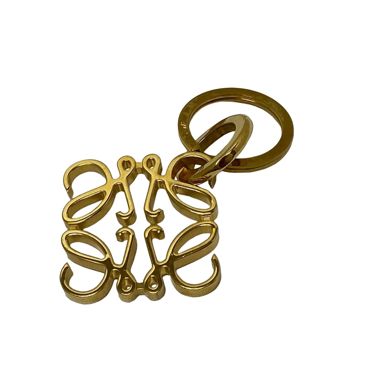 LOEWE ロエベ キーホルダー チャーム - ゴールド アナグラム