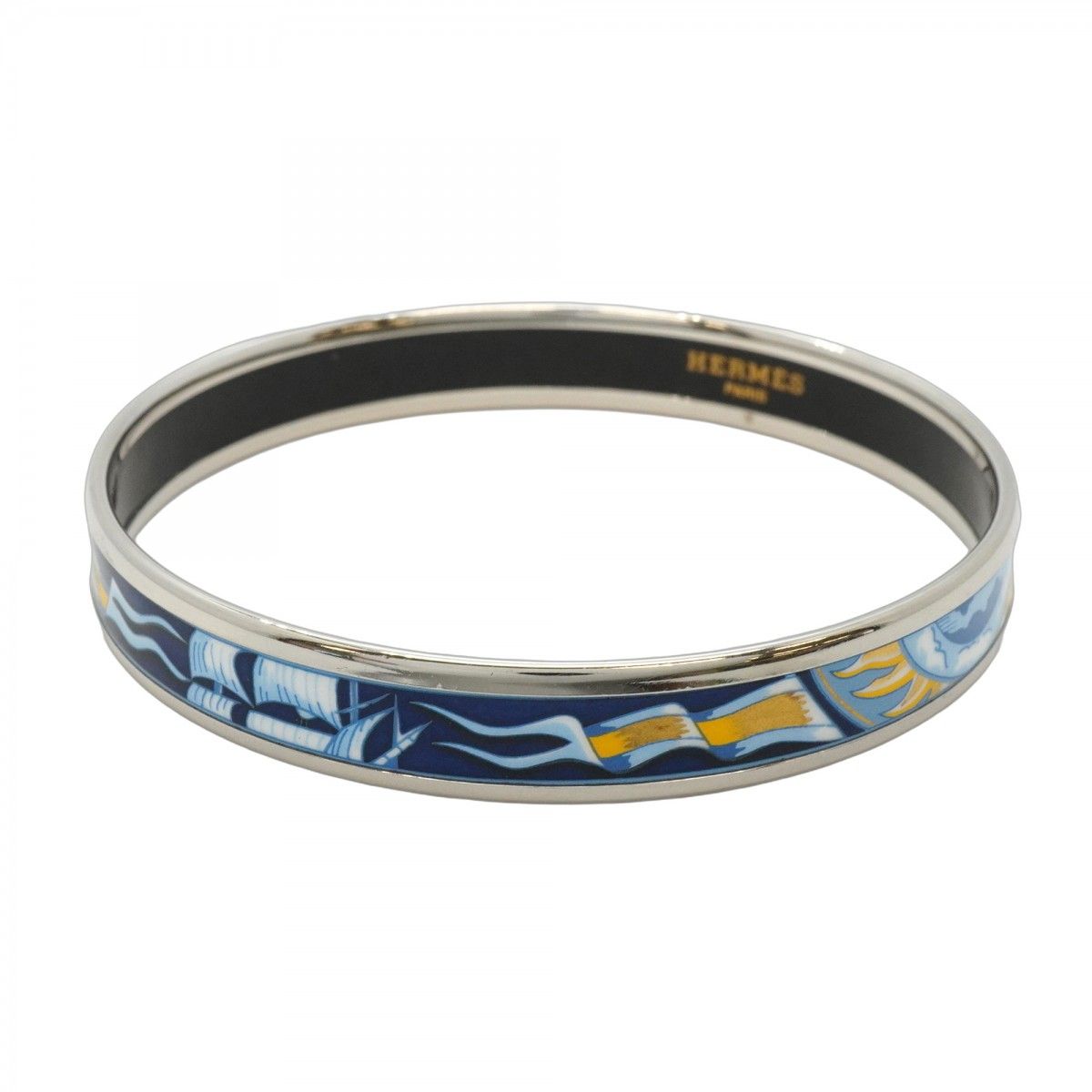 エルメス HERMES エマイユ PM 七宝焼き バングル【中古】極美品　即配送 HERMES エルメス シェーヌダンクル 七宝焼 エマイユPM バングル