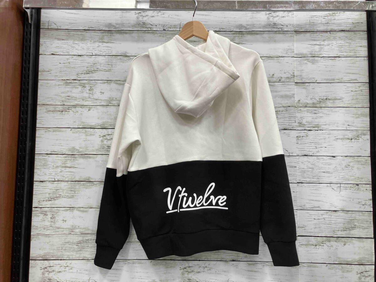 V12 ヴィ トゥエルヴ パーカー メンズ 春夏用 ゴルフ ゴルフウェア ホワイト ブラック M v122310sw02