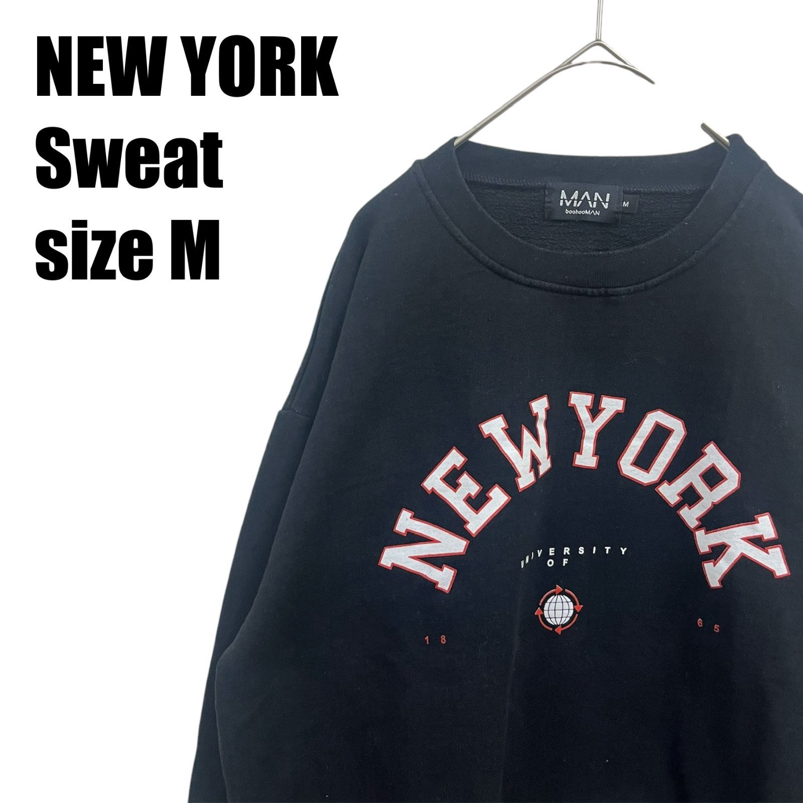USA古着 NEW YORK UNIVERSITY スウェット トレーナー サイズM