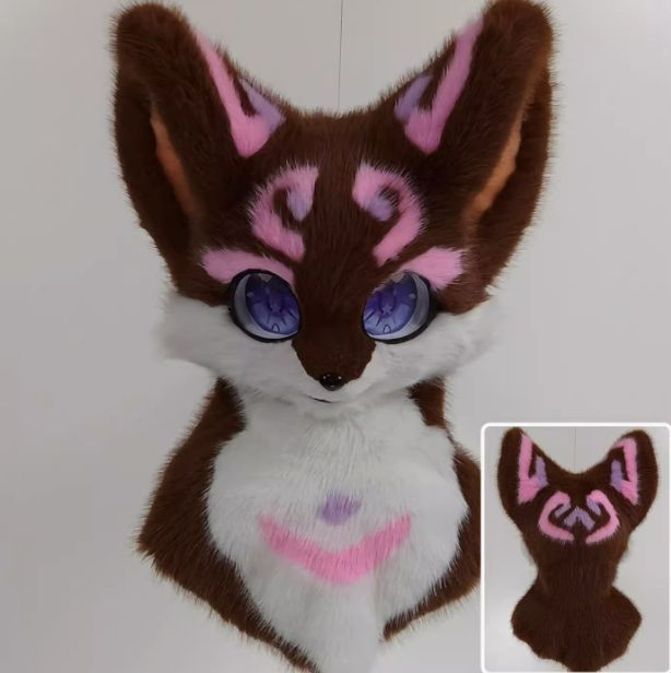 着ぐるみヘッド 犬 短毛タイプ NO.34 最 猫 全頭ヘッド ケモノ マスク ファースーツ ぬいぐるみ コスプレ コスチューム kigurumi