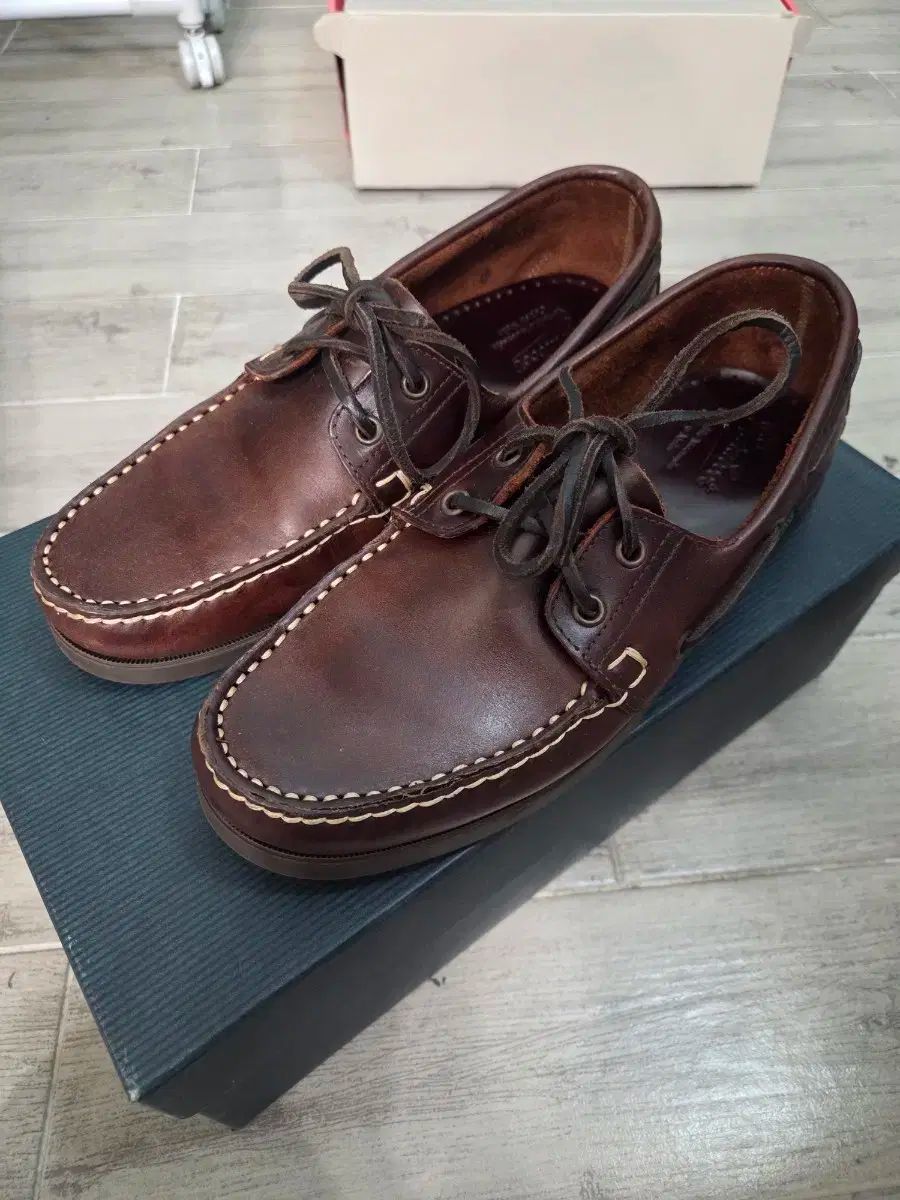 【美品】 Paraboot　バース　アメリカ　6.5サイズ パラブーツ BARTH(バース)デッキシューズ ブラウン アメリカン