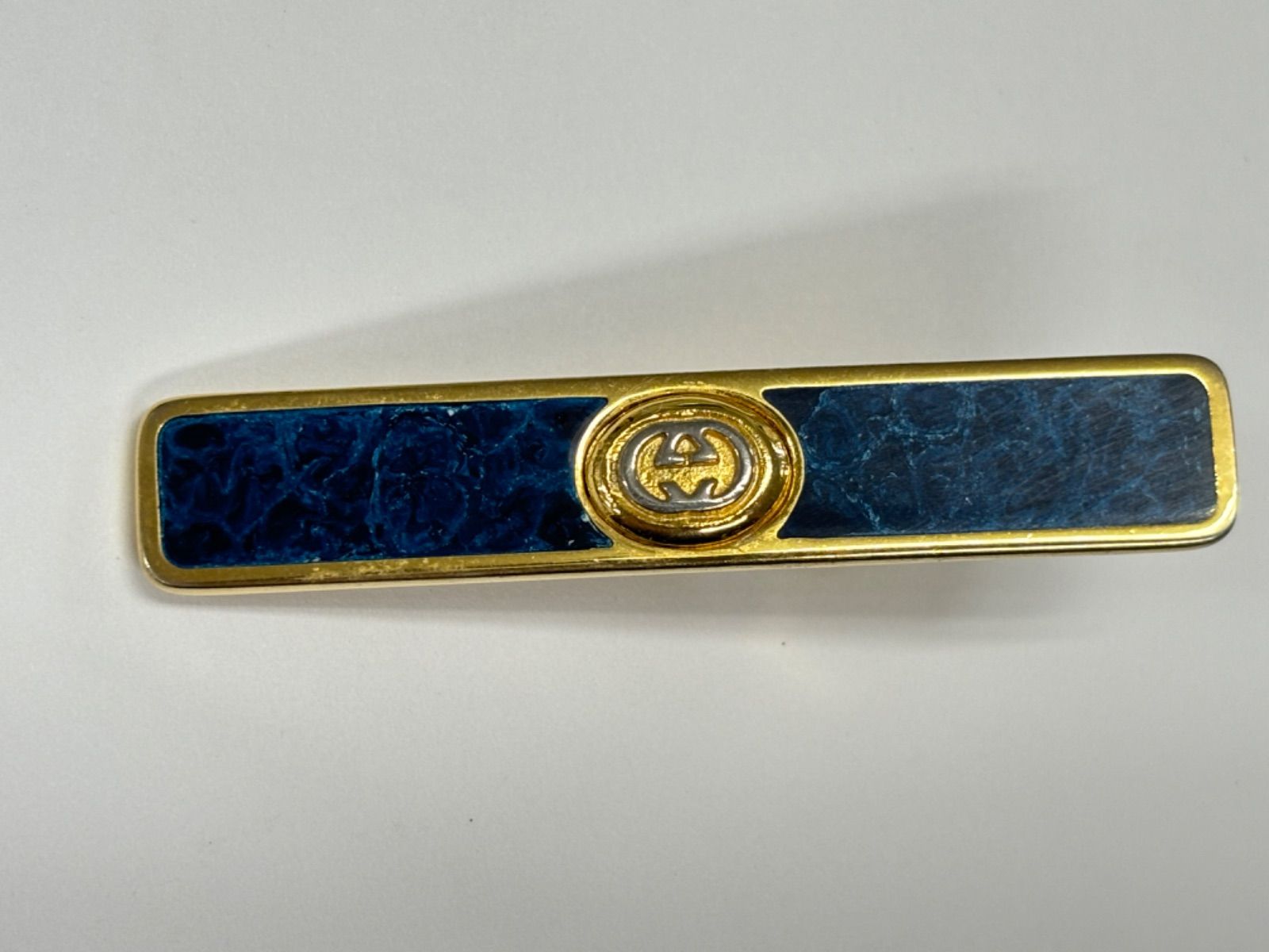GUCCI グッチ オールドグッチ ネクタイピン カフスボタン ブルー 七宝