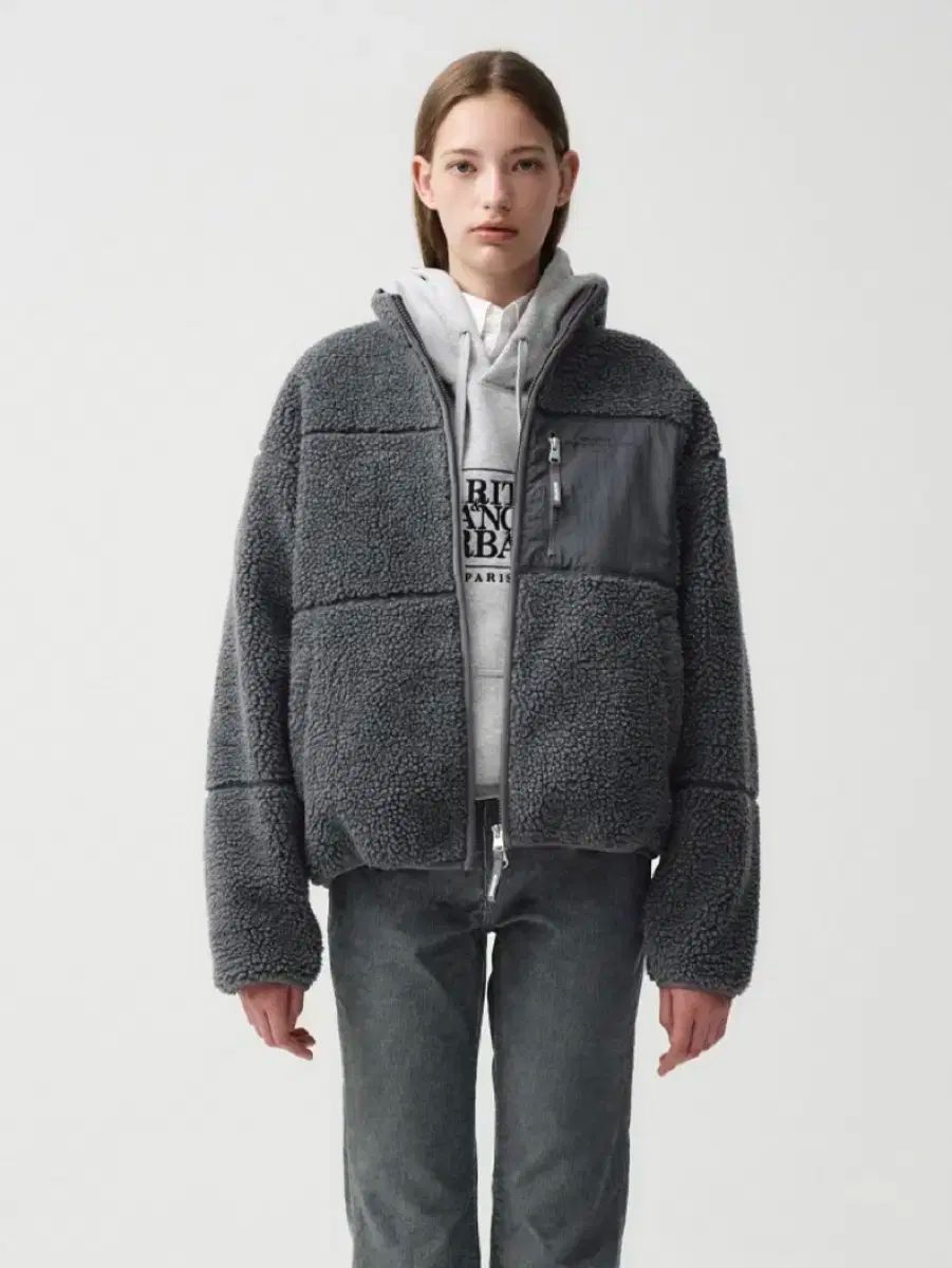 マリテ レタリング ロゴ フリース ジャケット