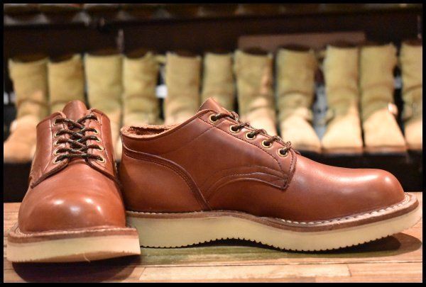 7.5E 美品】HATHORN ハソーン オックスフォード 赤茶 ブラウン