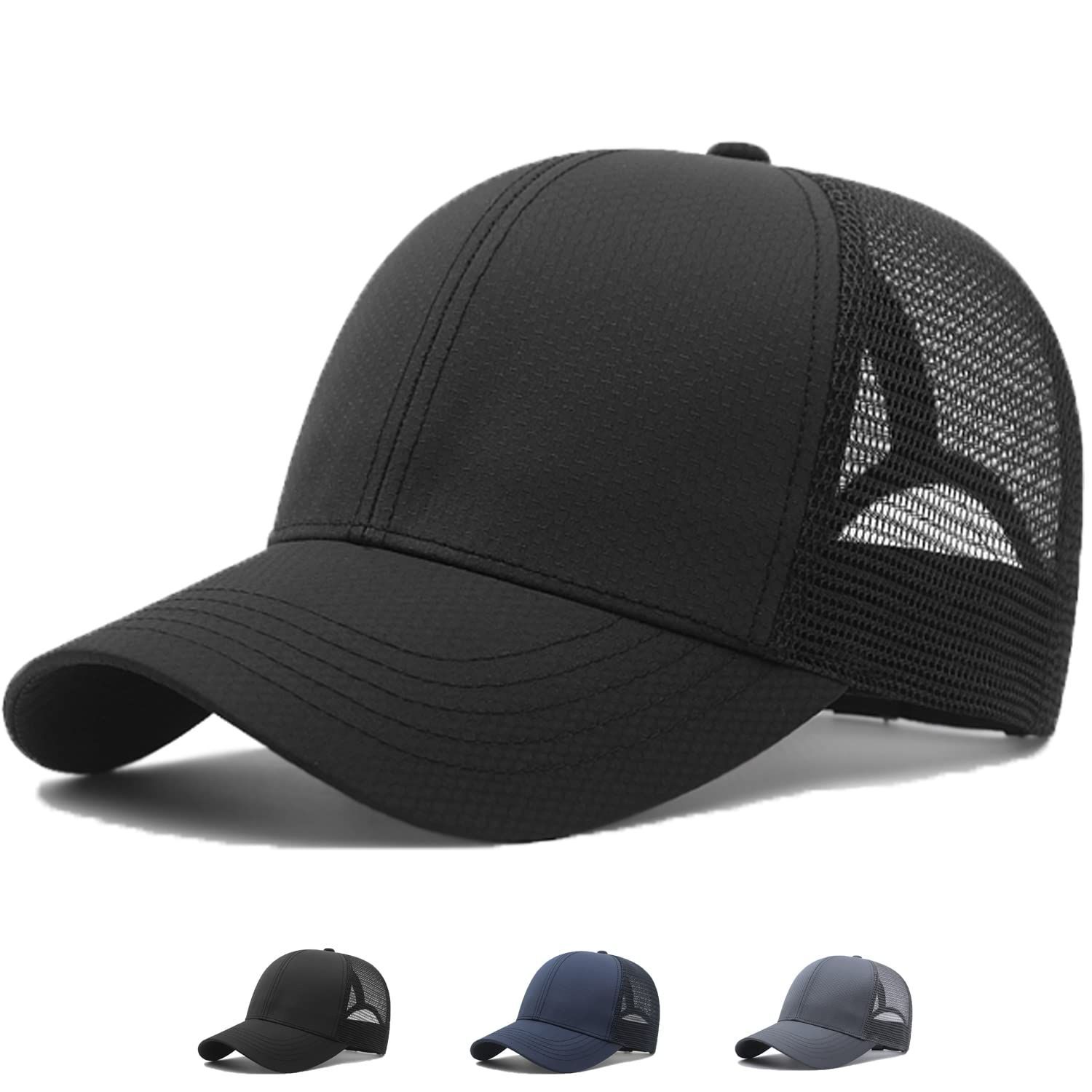 色: ブラック】RF キャップ メンズ 大きいサイズ 帽子 61-68cm 深 メルカリShops